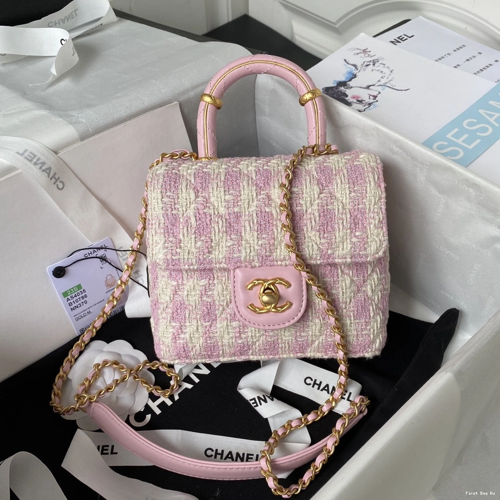 First Bag Ru WITH HANDLE TOP CHANEL BAG FLAP 0717